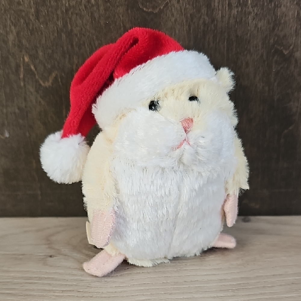 Ganz Lil'‎ Hamster Christmas Santa Hat 4" Plush